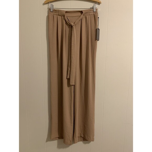 One by Chapter One Womens Pants Size XS Tie Elastic Waist High Rise Wide Leg New - Picture 1 of 6